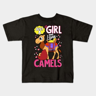 just a girl who loves camels 2 Kids T-Shirt